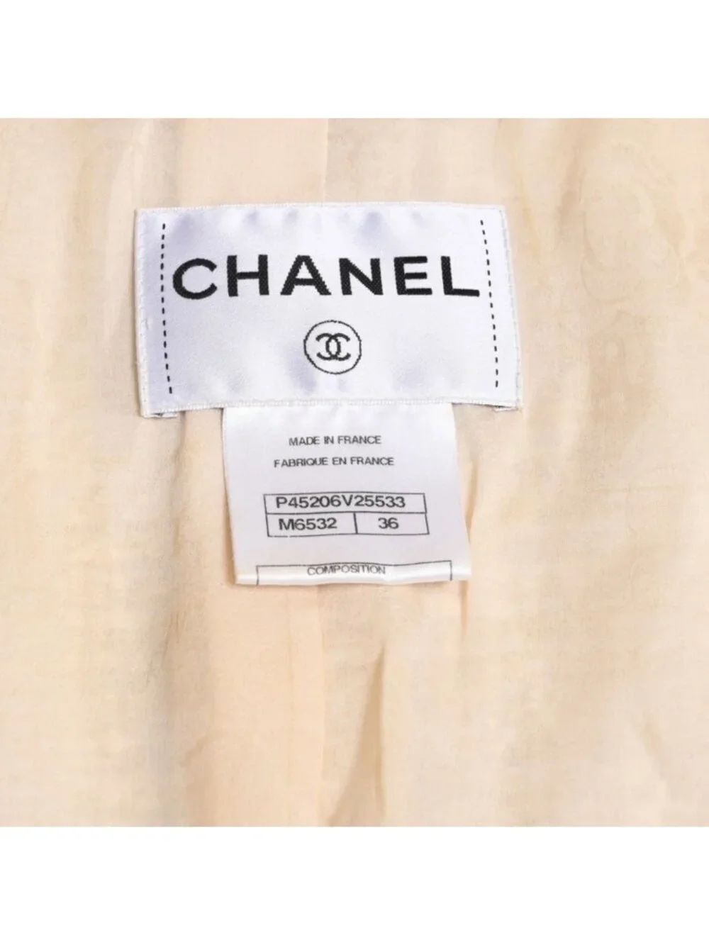 Chanel Set Tweed Jacket Inner Multicolor